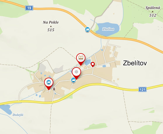Kliknutím přejdete na Mapy.cz